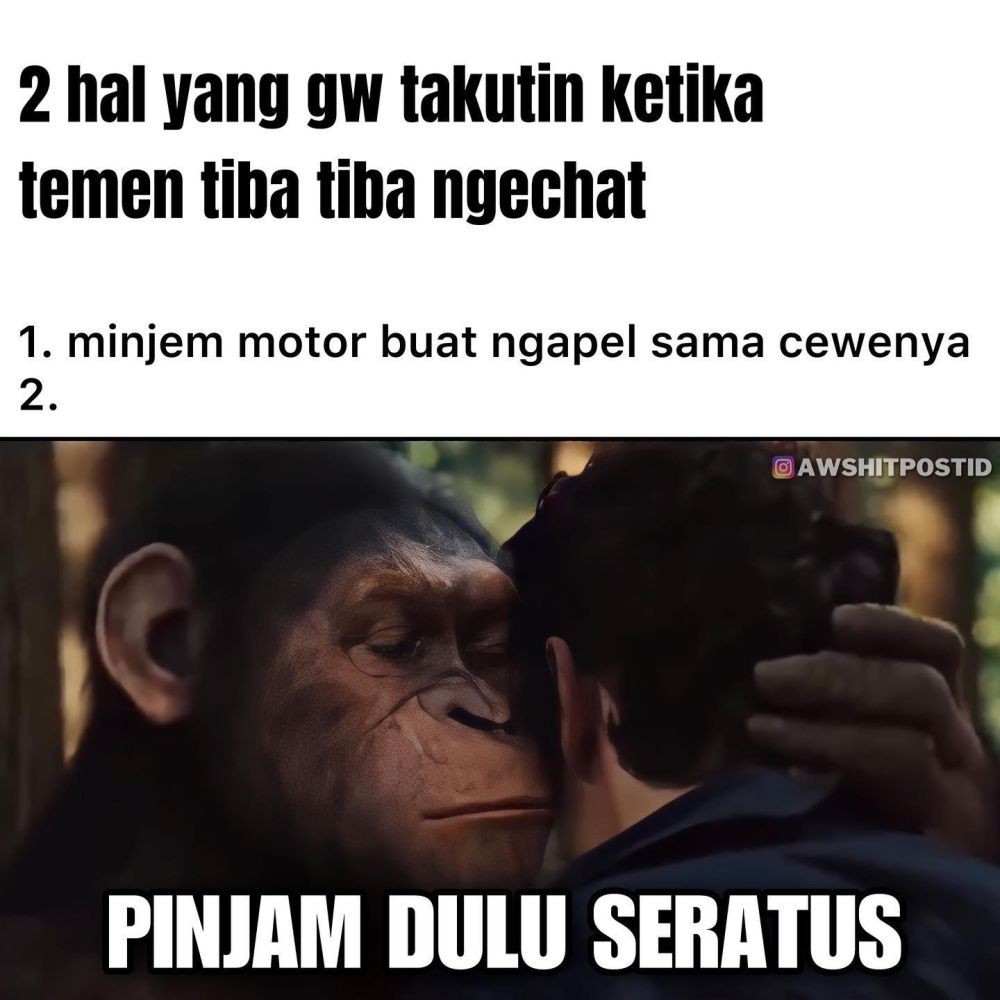 8 Meme Kocak Pinjam Dulu Seratus Ini Gerak Geriknya Ngeselin