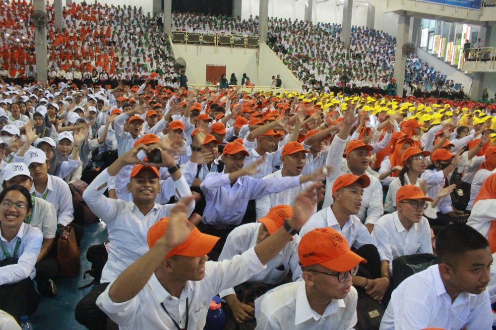 Intip Serunya PKKMB Unimed 2023, Ada 8.555 Mahasiswa Baru