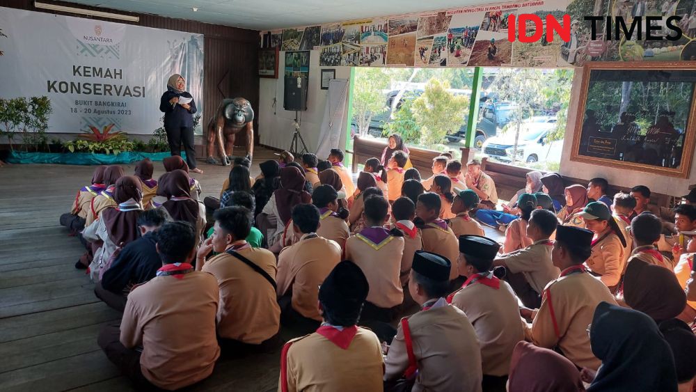 100 Pelajar Sekitar OIKN Ikut Kemah Konservasi di Bukit Bangkirai