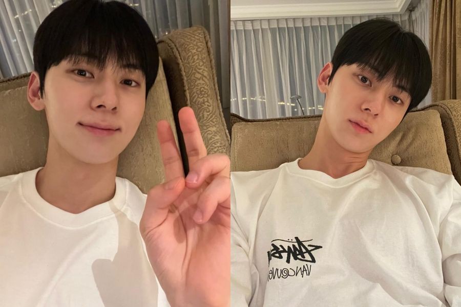 7 Potret Hwang Min Hyun Berangkat hingga Tiba di Indonesia