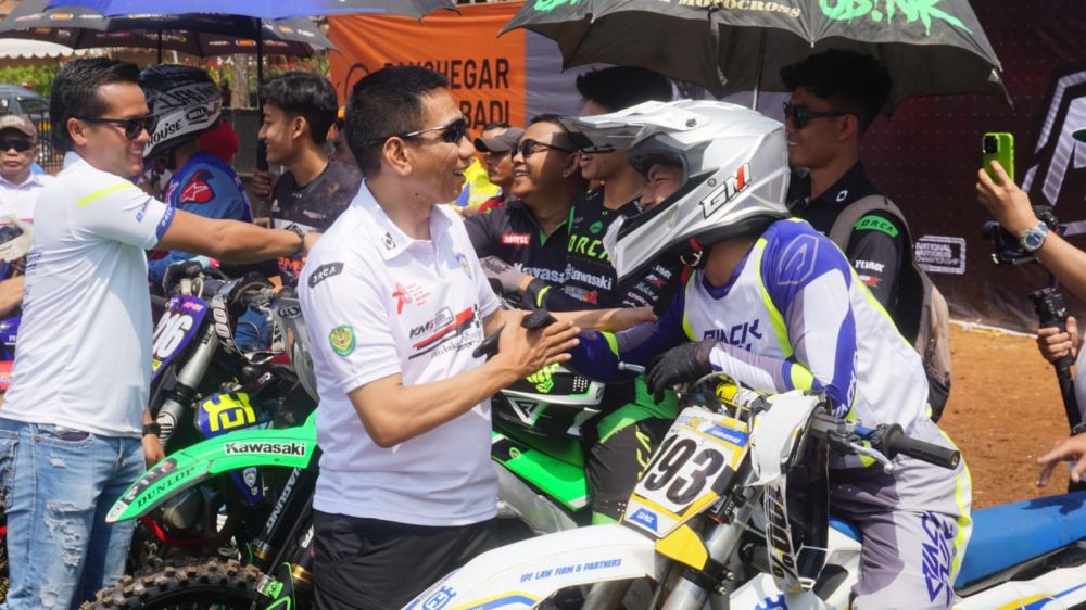 Ratusan Pebalap Ramaikan Kejurnas Motocross di Kabupaten Bandung
