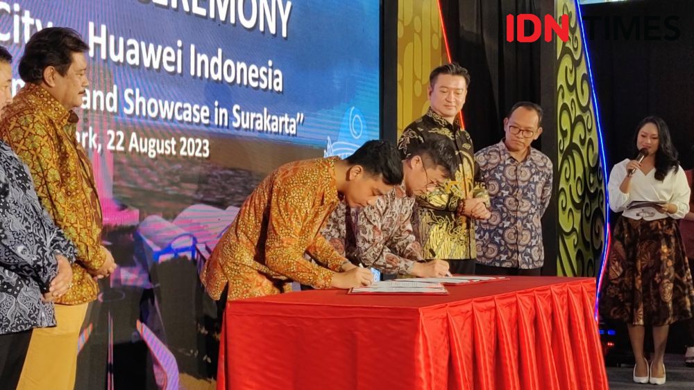 Gibran Gaet Huawei Wujudkan Solo jadi Giga City Pertama di Indonesia