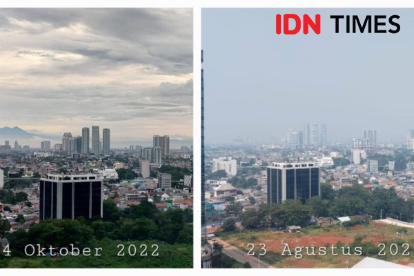 Polusi Udara, Ini Perbandingan Langit Jakarta Kini