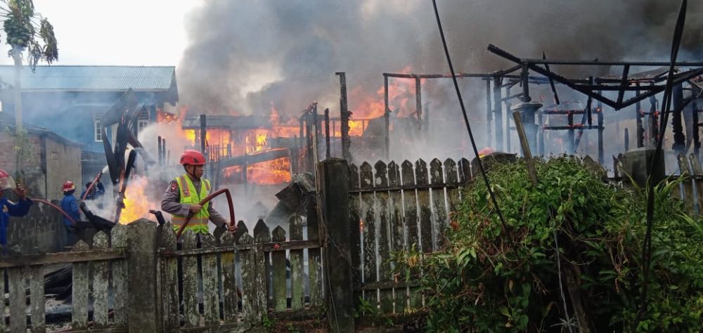 Empat Rumah di Balikpapan Hangus Terbakar, Satu Orang Ditemukan Tewas