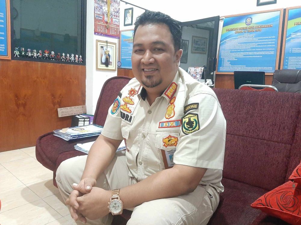 Satpol PP Banjarmasin Amankan Sejumlah Anak Sedang Mabuk Lem