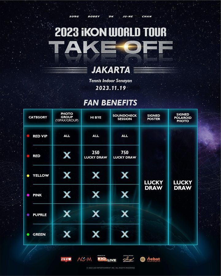 Harga Tiket iKON World Tour Take Off in Jakarta dan Cara Belinya