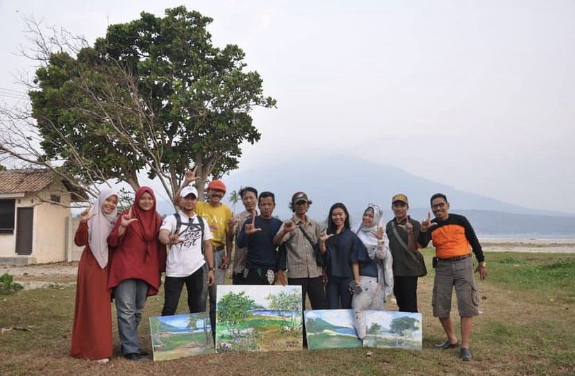 Mengenal Omah Ghedek, Komunitas Kelas Melukis Gratis Lampung Selatan