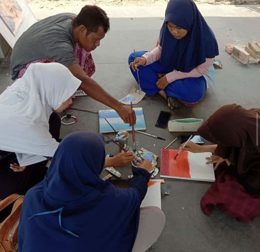 Mengenal Omah Ghedek, Komunitas Kelas Melukis Gratis Lampung Selatan