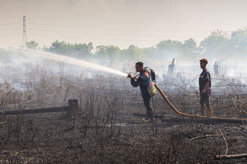 Kabut Asap Masih Selimuti Wilayah Kota Banjarmasin 