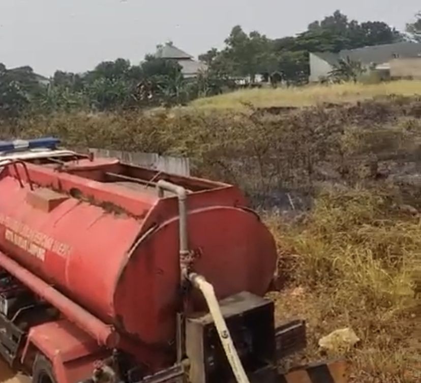 Lagi! Lahan Seluas 4 Hektare di BKP Kemiling Terbakar