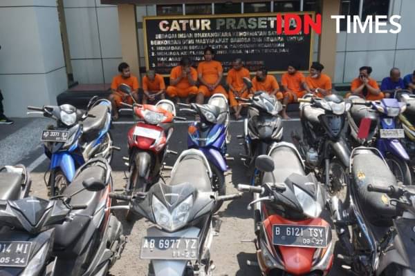 14 Hari Operasi, Polisi Bekuk 29 Pelaku Curanmor Di DIY