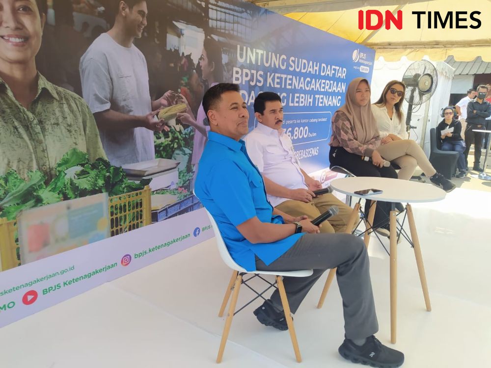 Dirut BPJS Ketenagakerjaan Sapa Pedagang dan Pekerja Difabel Lampung