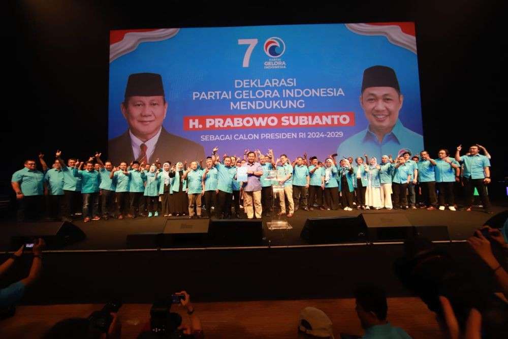 Gelora Deklarasikan Dukungan Ke Prabowo