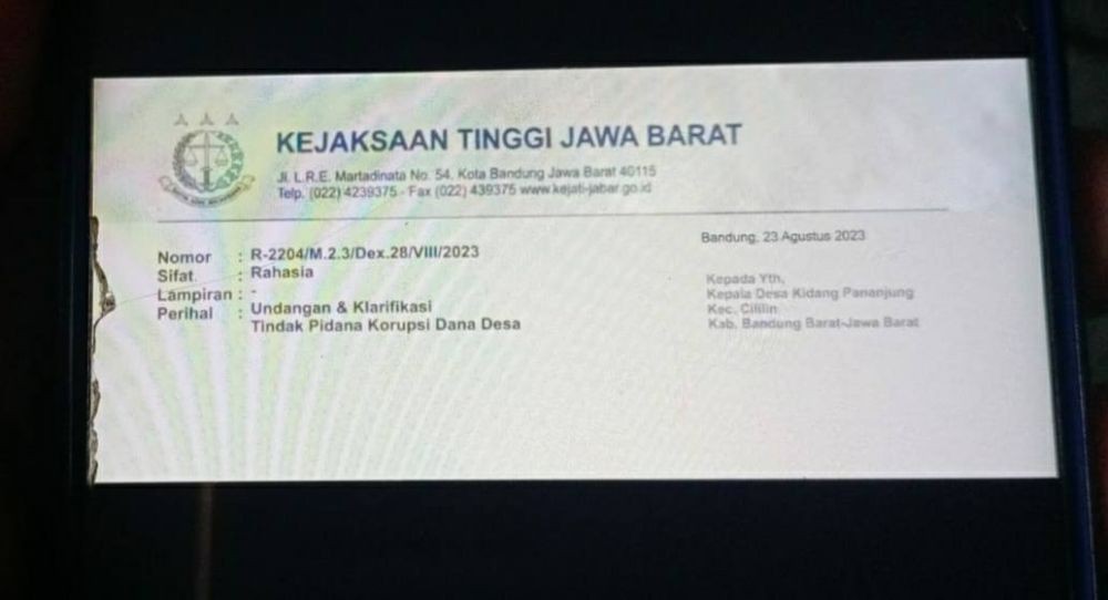 Jaksa Gadungan Nyaris Tipu Kepala Desa di Bandung Barat