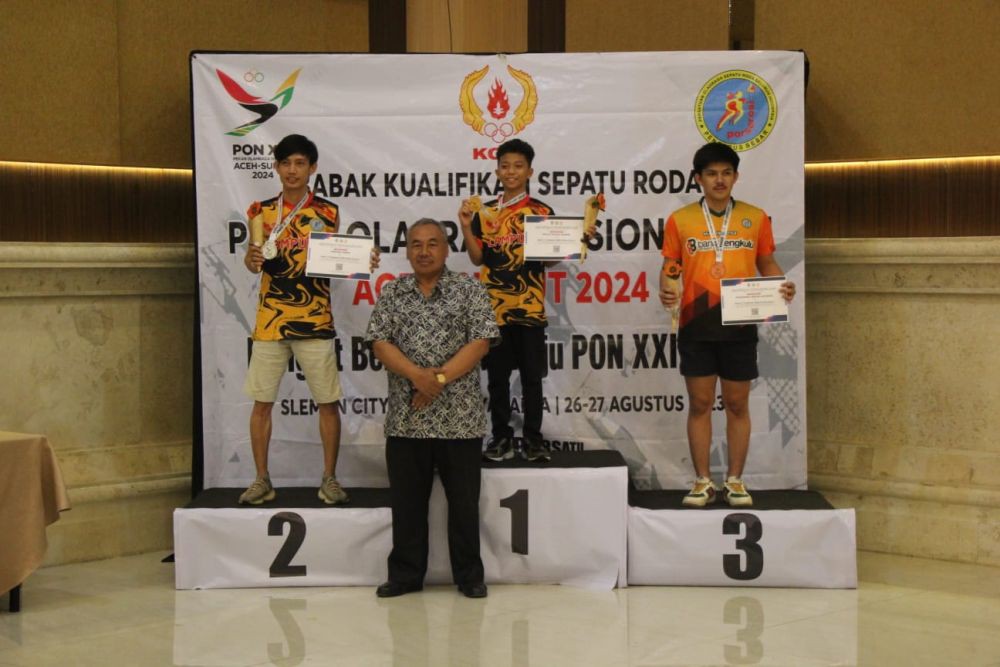 Fellix Ruzain, Atlet Sepatu Roda Lampung Raih Emas Kualifikasi PON