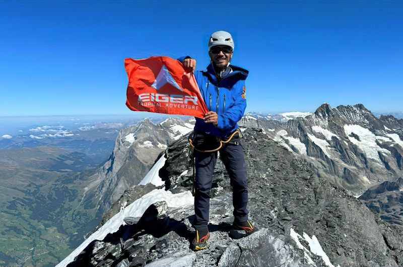 Dua Pendaki Indonesia Mampu Taklukan Gunung Eiger di Swiss