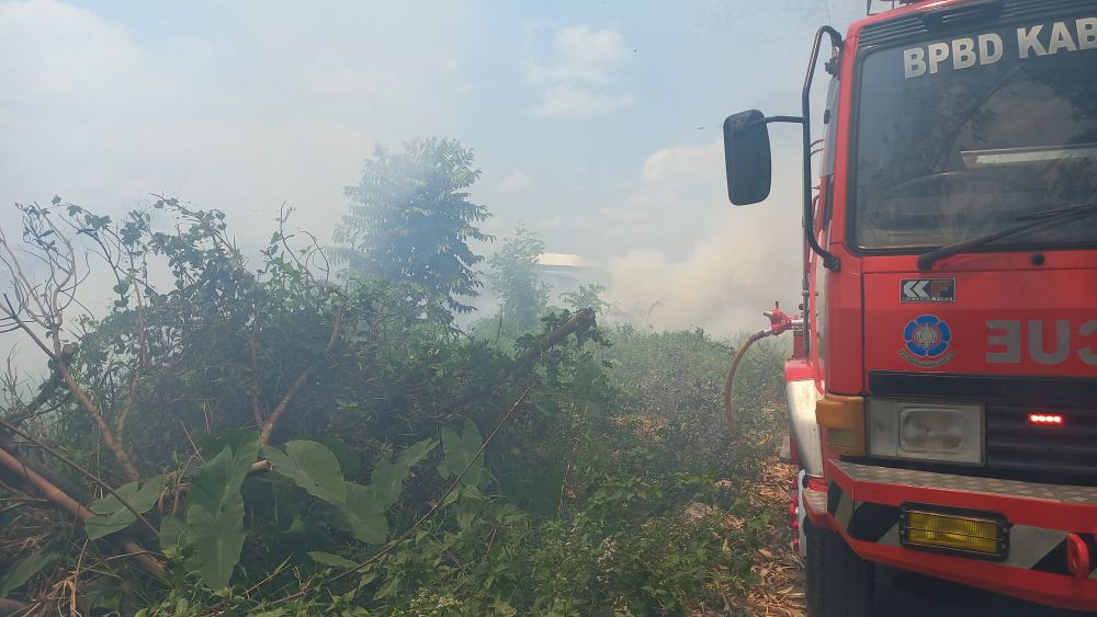 Tanah Kas Desa Tamanan Bantul Terbakar, Diduga Akibat Bakar Sampah