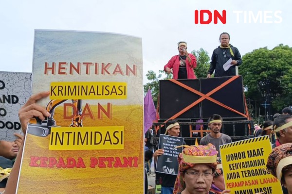 Polda Sumut Digeruduk Petani, Suarakan soal Kriminalisasi oleh Aparat