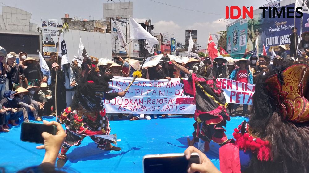 Ratusan Petani Kota Baru Demo, Minta Hak Lahan ke Pemprov Lampung