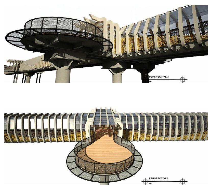 Ini Desain JPO Aestetik Pemkot Bandar Lampung ke Masjid Al Furqon!