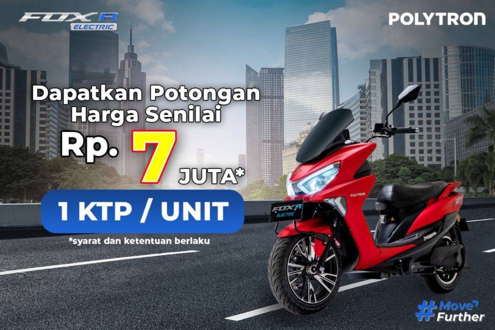 Motor Listrik Polytron Fox-R Dapat Subsidi