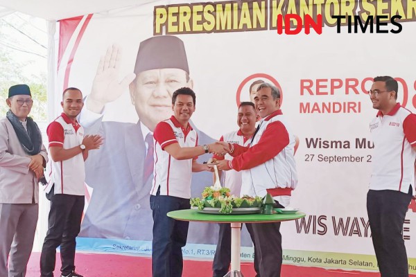 Resmikan Relawan Repro 08, Muzani Sebut Cawapres Prabowo Masih Dibahas