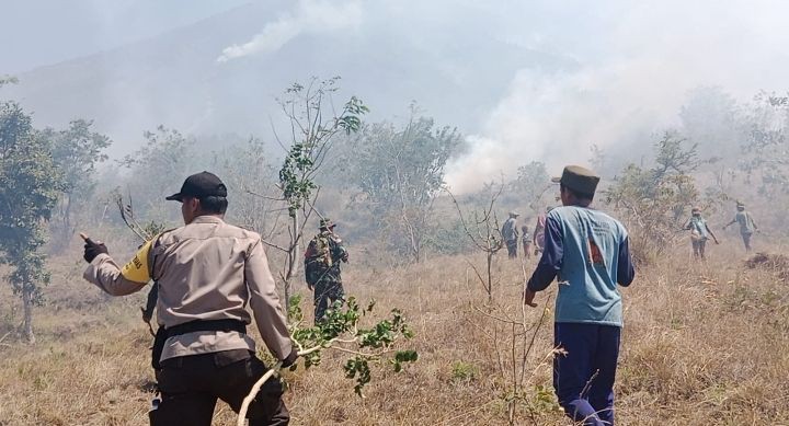 Meluas, Kebakaran Hutan Gunung Agung Hingga 85 Hektare