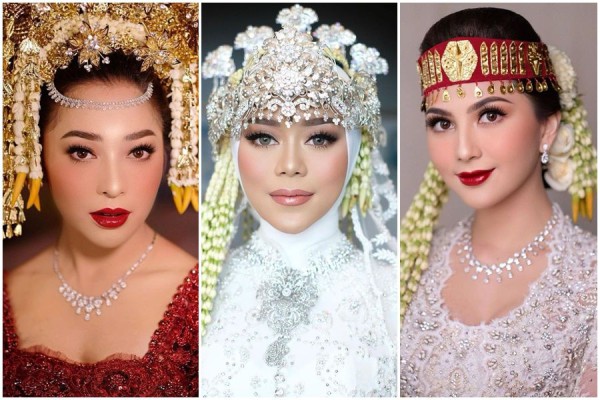 20 Makeup Pernikahan Artis dari MUA Terkenal, Sukses Bikin Pangling