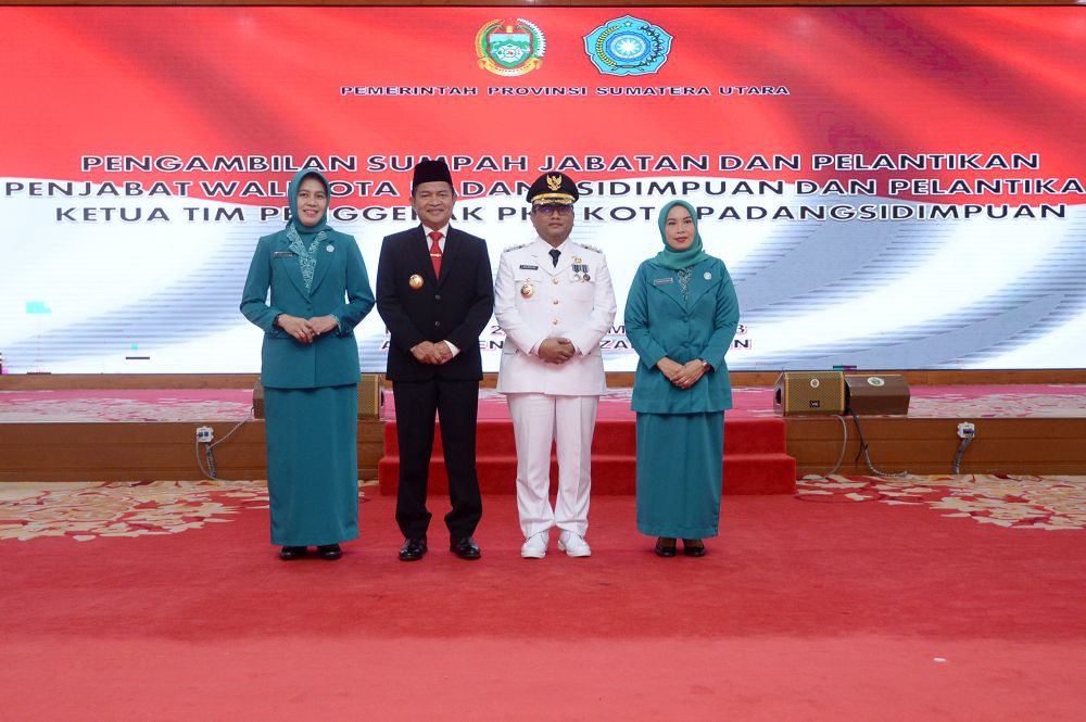 Lantik Pj Wali Kota Sidimpuan, Hasanuddin Kira Letnan Anggota TNI
