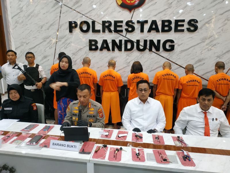 Komplotan Pencuri Motor di Wilayah Bandung Raya Ditangkap Polisi