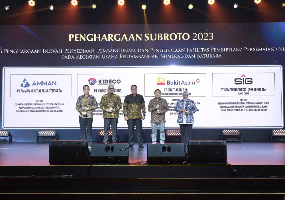 Kideco Meraih Penghargaan Subroto 2023 dari Kementerian ESDM