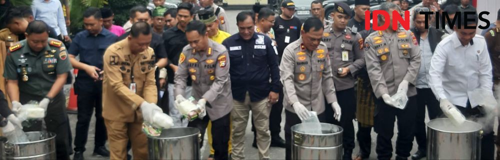 Polresta Pekanbaru Ungkap Peredaran 64,6 Kg Sabu, 2 Tersangka Ditembak