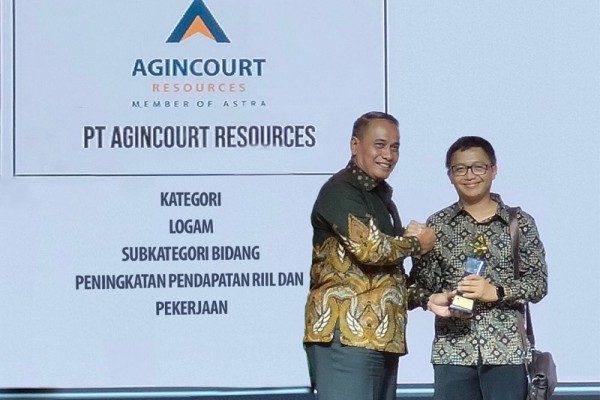 PT Agincourt Resources Raih 5 Penghargaan dari Kementerian ESDM