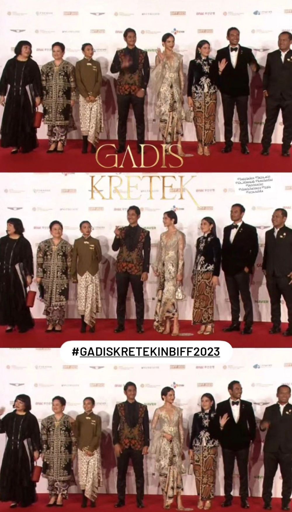 7 Potret Artis Indonesia di Red Carpet BIFF 2023, Foto Bareng Subin Yu
