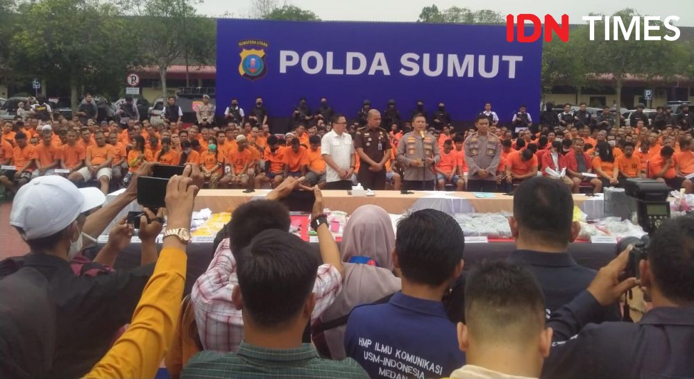 1.058 Pelaku Narkoba Sumut Diciduk, Sebagian Dikendalikan dari Lapas