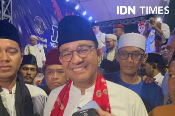 Anies Hadiri Acara Maulid Dan Deklarasi Dukungan Jawara