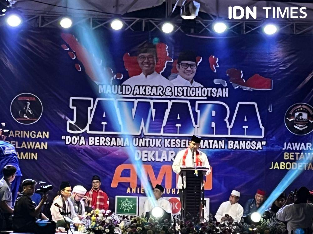 Anies Hadiri Acara Maulid Dan Deklarasi Dukungan Jawara