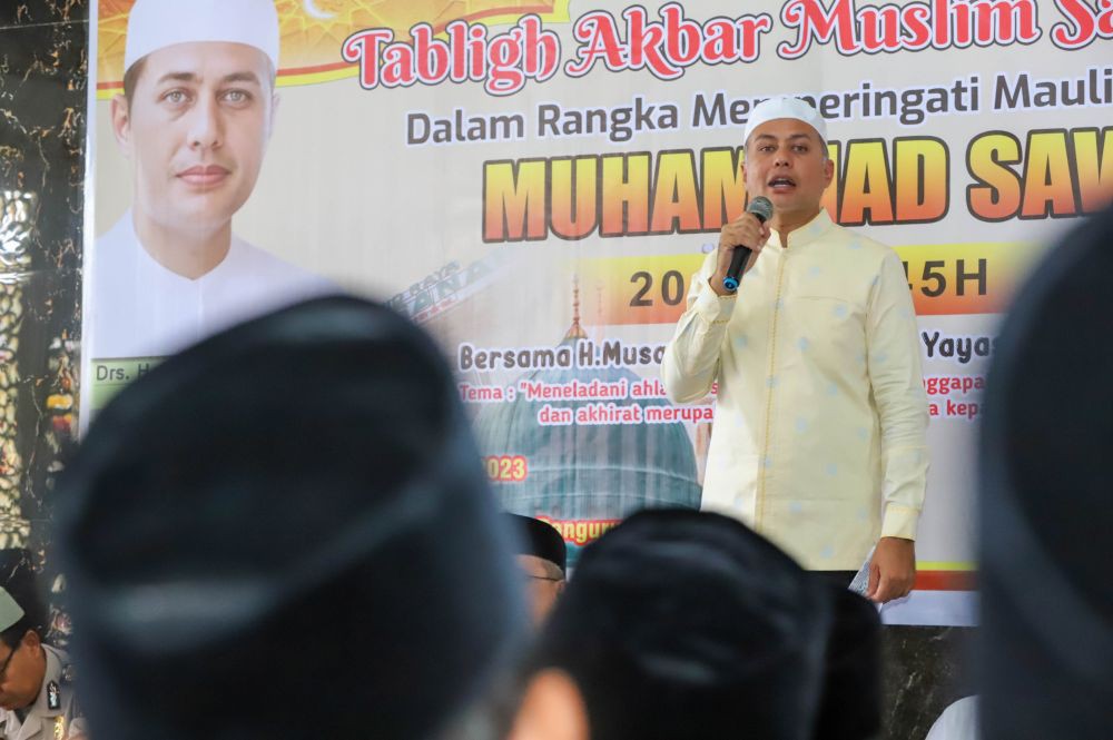 Tabligh Akbar di Samosir, Musa Rajekshah Berharap Masjid Dimakmurkan