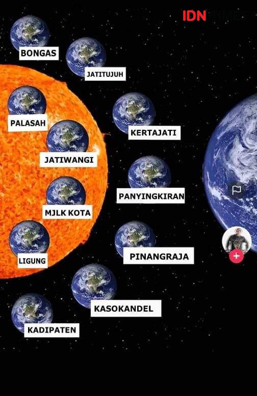 Kocak, Netizen Bikin Meme Majalengka Dekat Matahari karena Suhu Panas