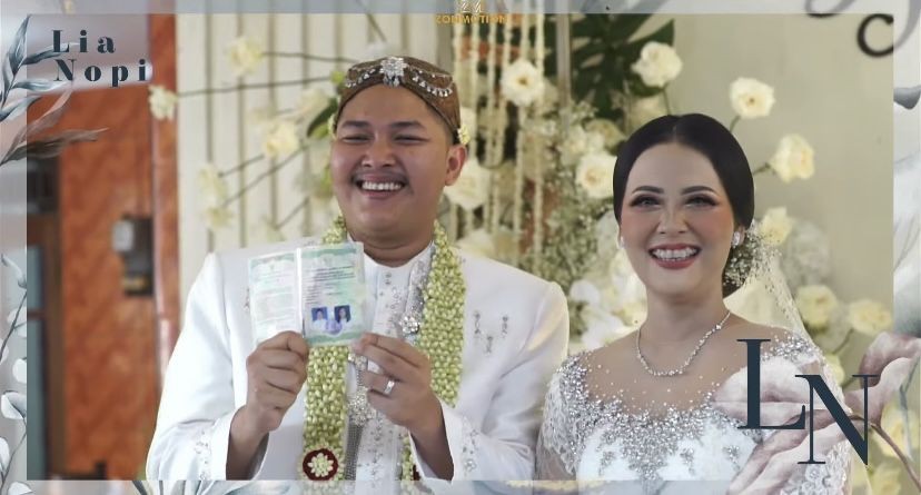 Sah! 7 Potret Akad Nikah Nopek Novian Dan Yulia Lorena