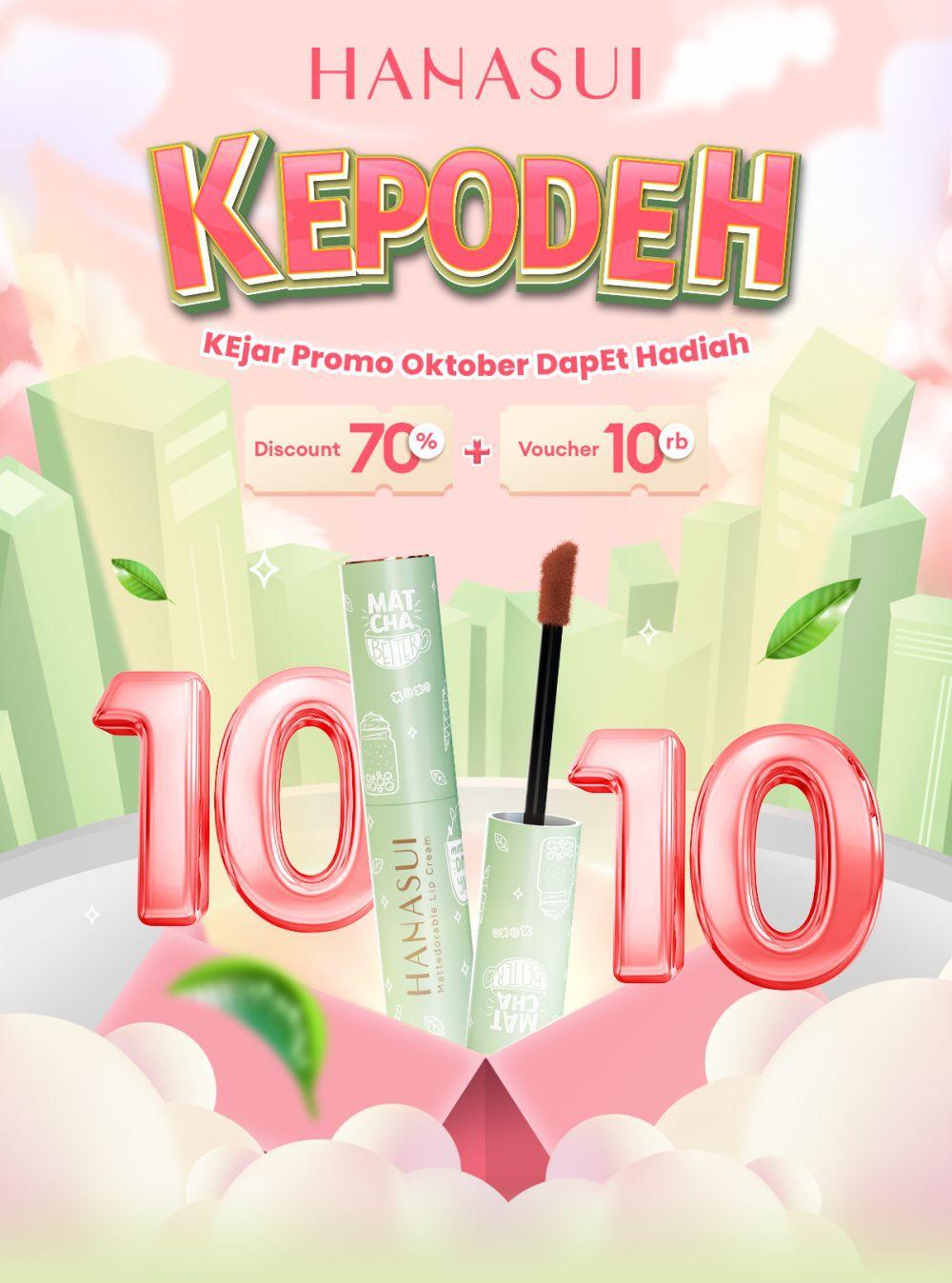 15 Promo Skincare dan Makeup di 10.10, Diskon 70 persen!