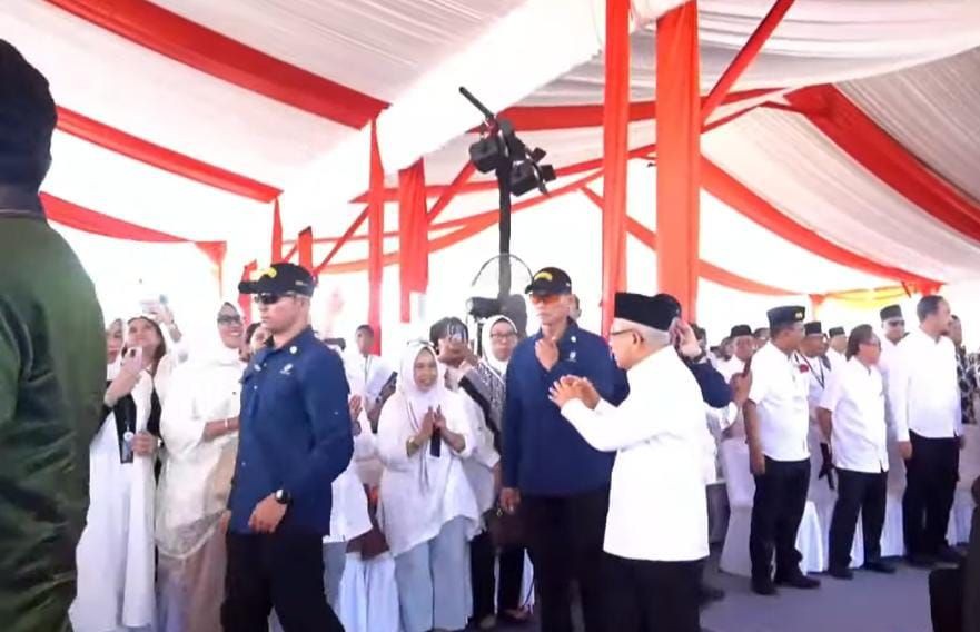 Wapres Ma'ruf Hadiri Groundbreaking Pembangunan Masjid di Makassar