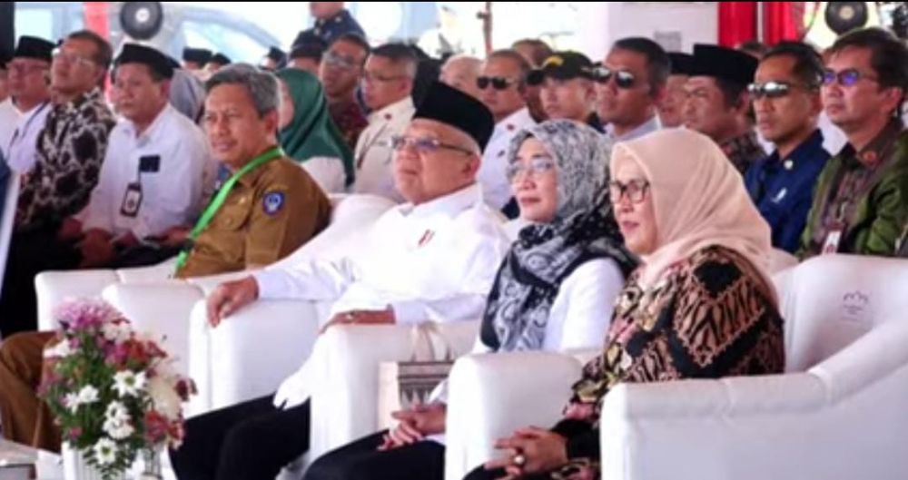 Wapres Ma'ruf Hadiri Groundbreaking Pembangunan Masjid di Makassar