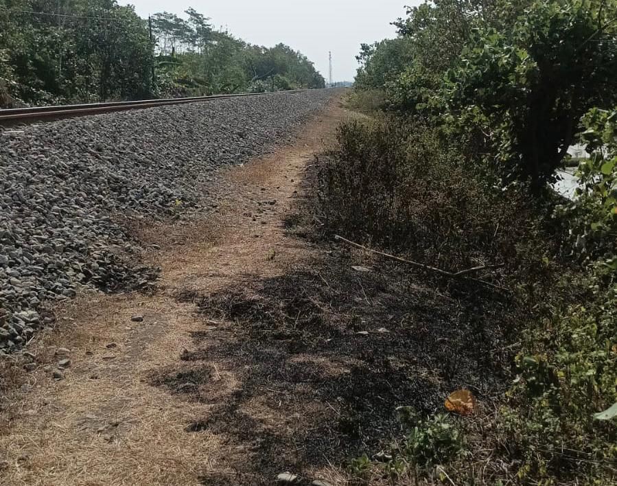 Stop Bakar Sampah Dekat Perlintasan Rel Kereta Api, Bahaya!