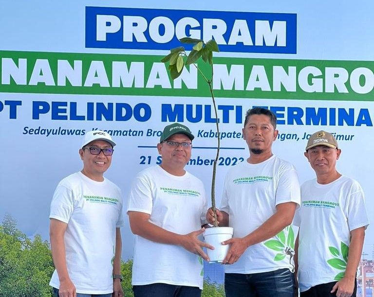 SPMT Tanam 20 Ribu Bibit Mangrove di Desa Sedayu Lawas