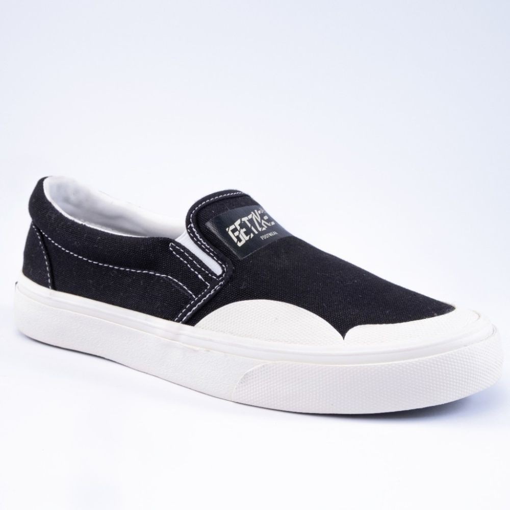 Sepatu lokal slip on sale on