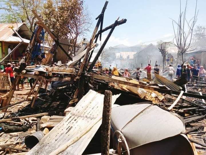 13 Rumah Petani di Bima Terbakar, Kerugian Mencapai Rp1,8 Miliar