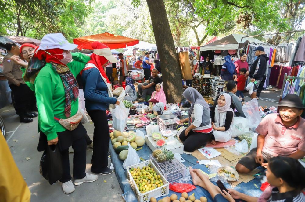 207 PKL di Lapangan Tegalega Direlokasi ke Dalam Taman