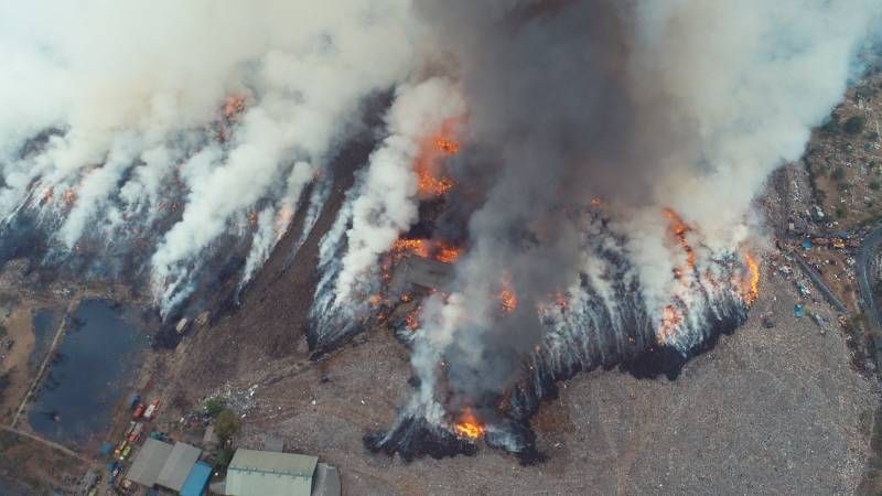 Kebakaran TPA Rawa Kucing Berawal di Area Landfill