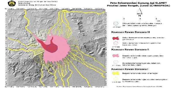 Status Gunung Slamet Waspada, Potensi Letusan Freatik dan Magmatik